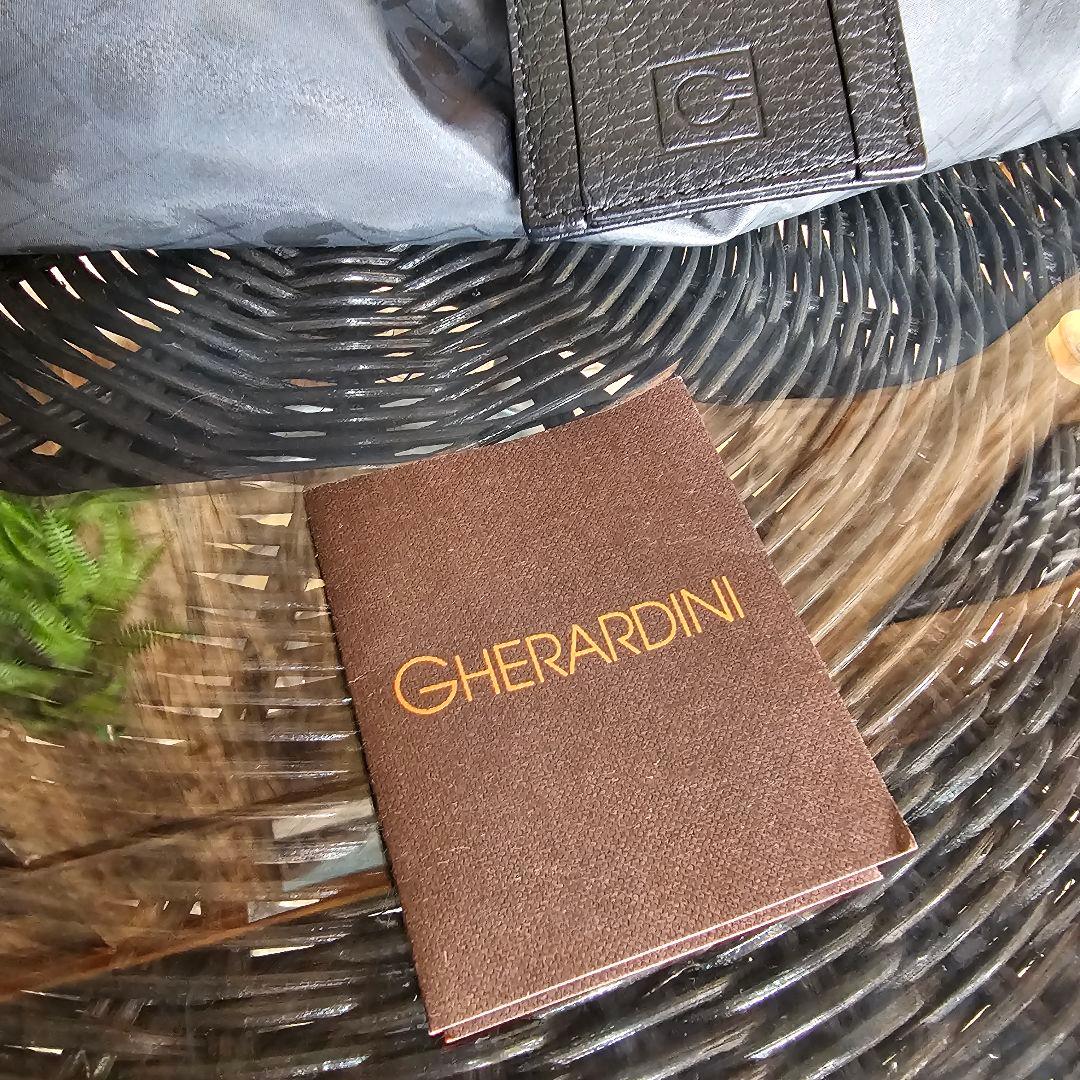 GHERARDINI　ゲラルディーニ　ブラックナイロンボストンバッグ