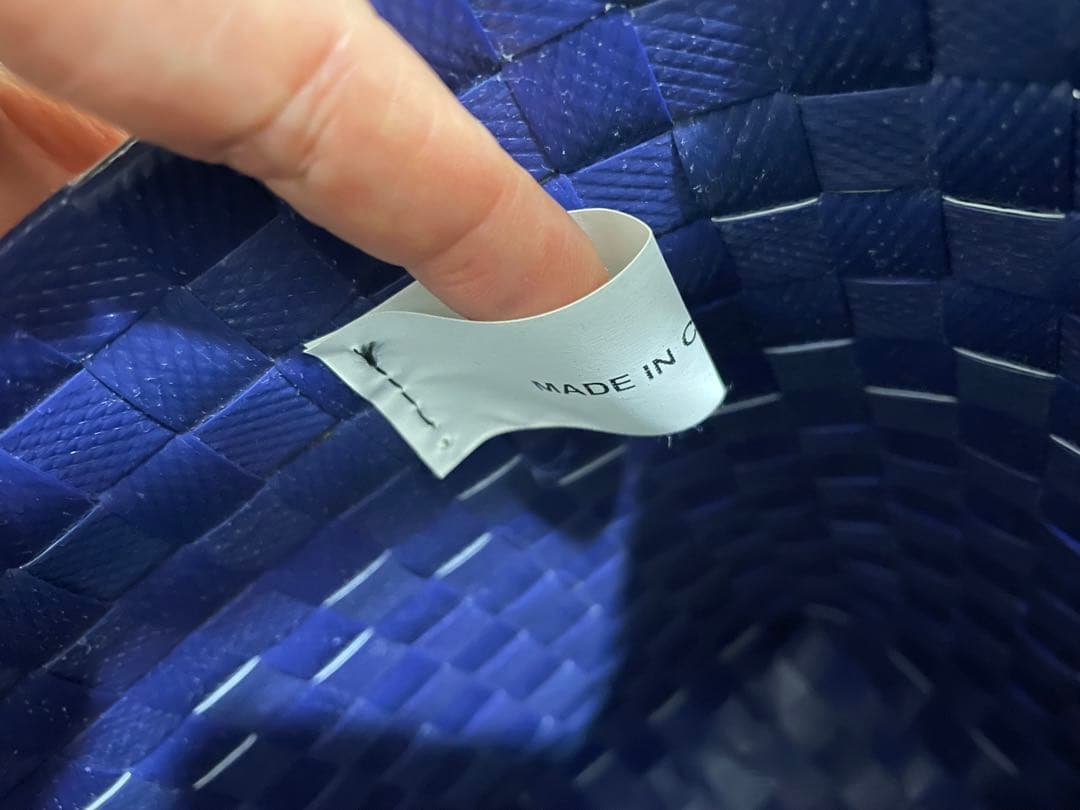 マルニ カゴバッグ ブルー