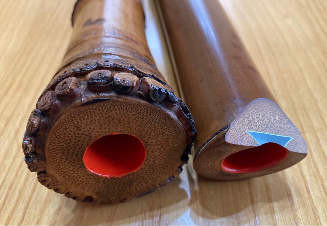 琴古流尺八　陵童銘　一尺八寸管