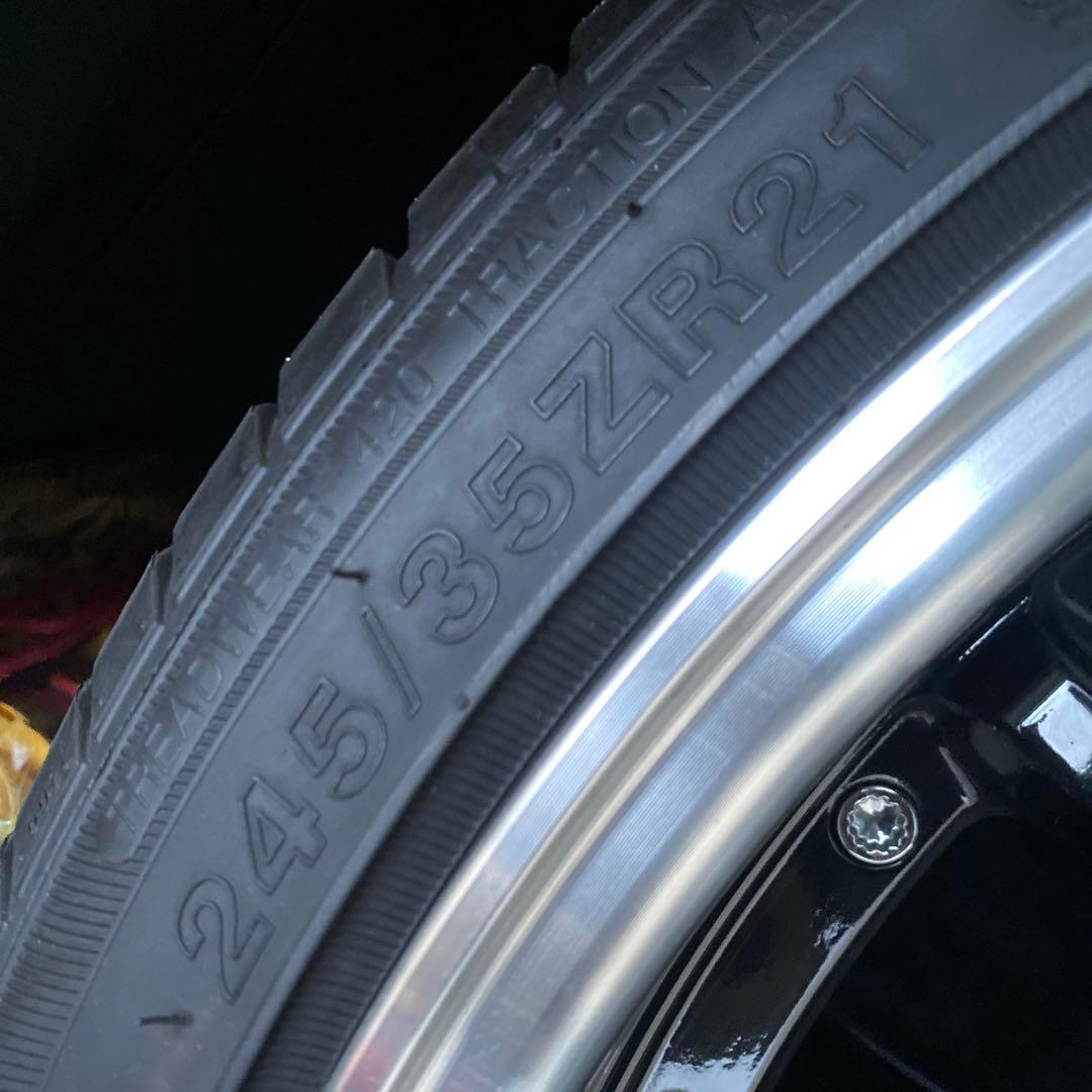 【送料込☆極上品】LOXARNY ロクサーニ21インチタイヤ&アルミ４本セット！