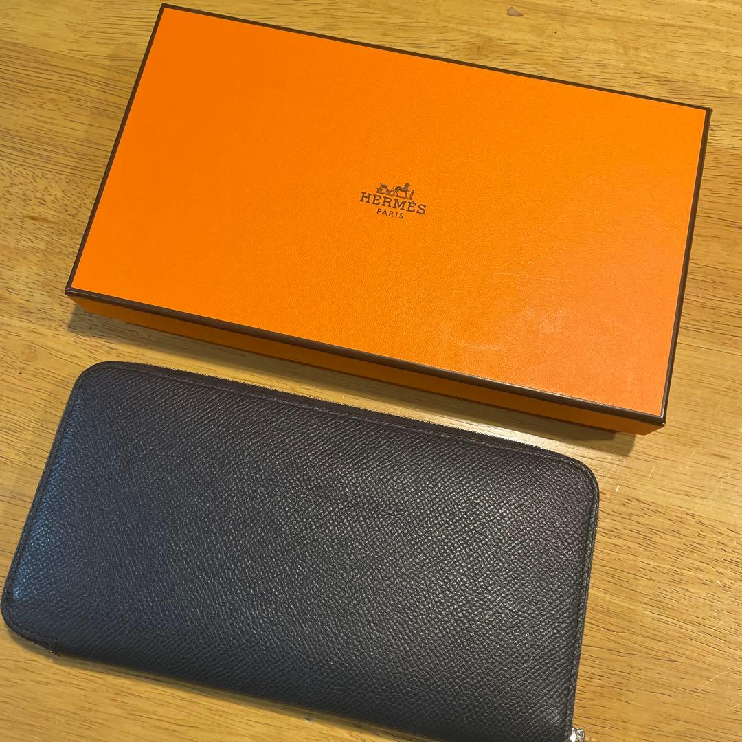 エルメス　アザップ　シルクイン　ネイビー