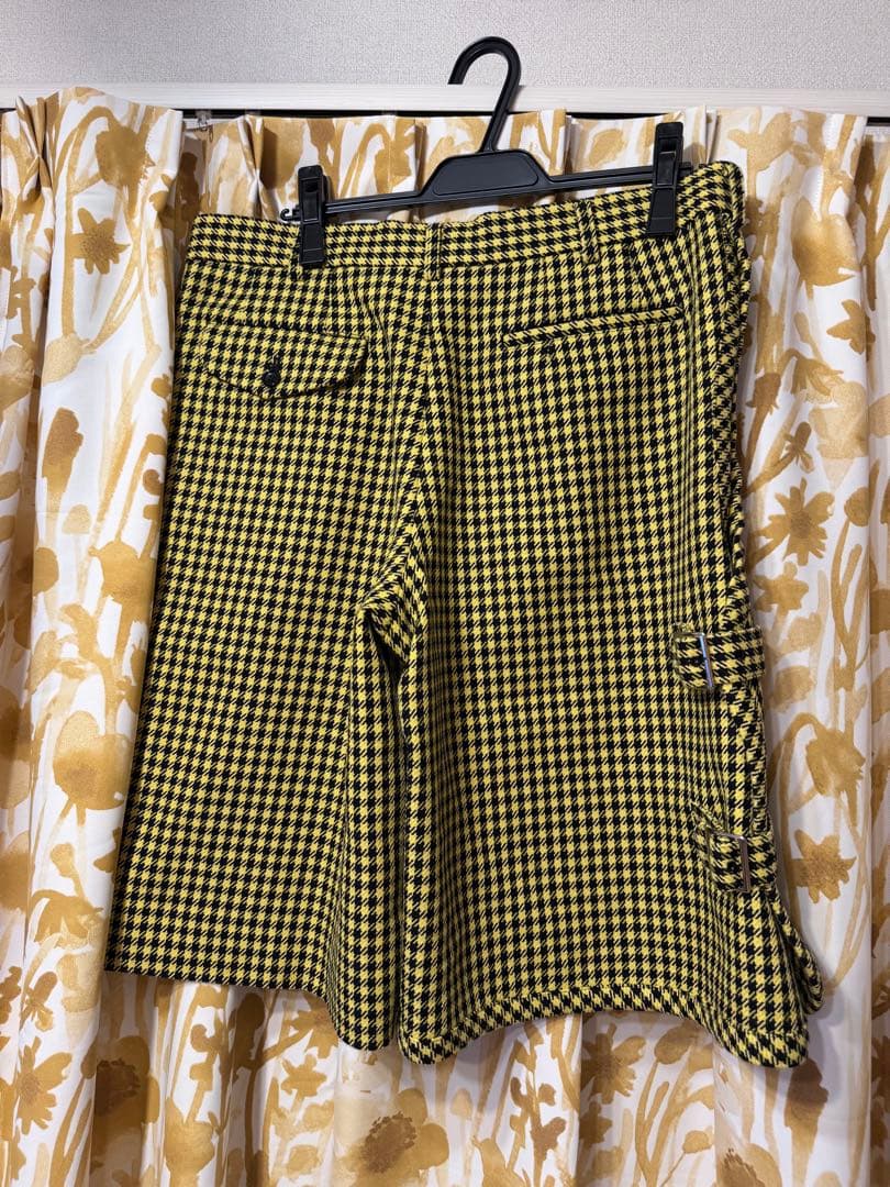 COMMEdesGARCONSHOMMEPLUS 21AW 千鳥柄ショートパンツ