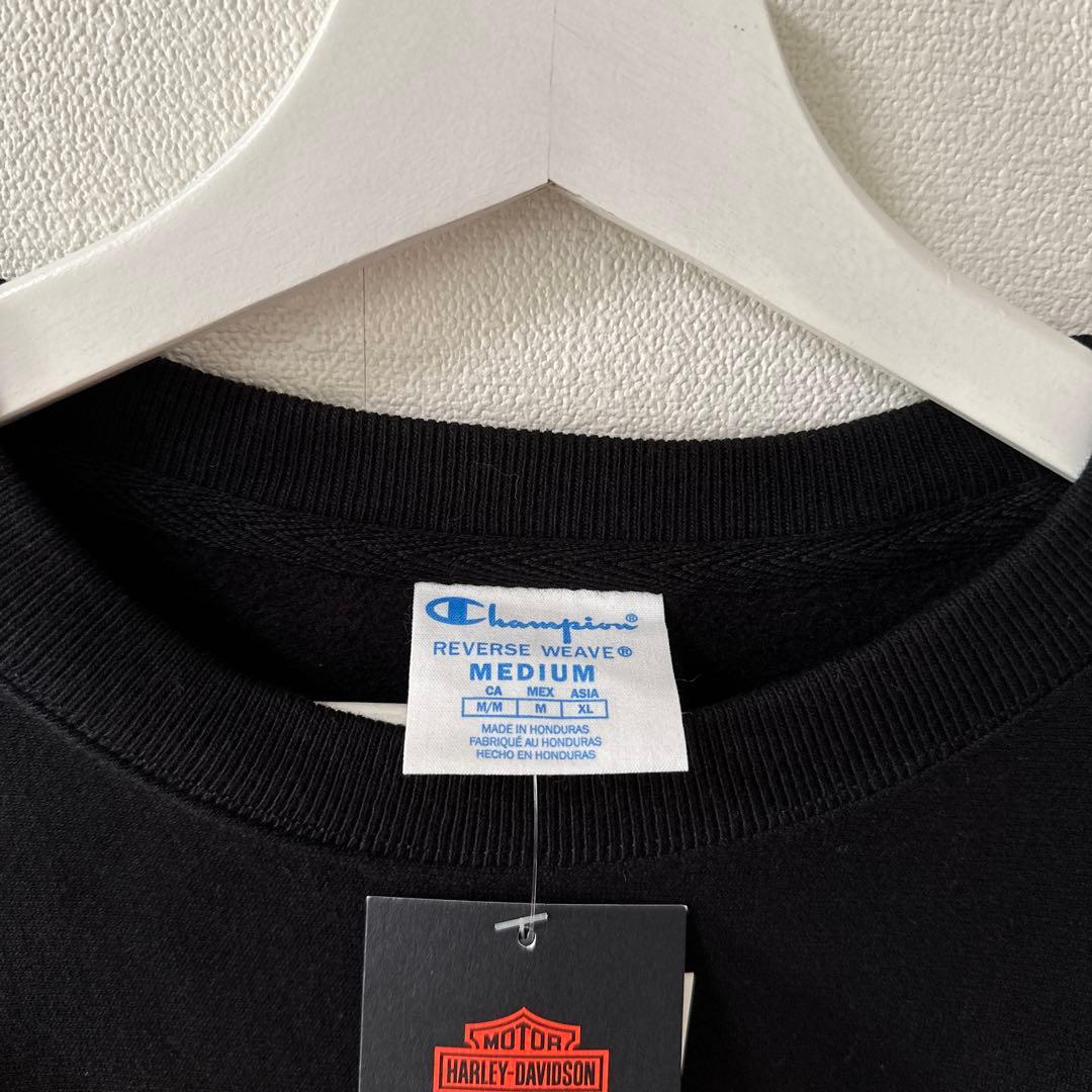 Champion × Harley-Davidson ハーレー スウェット M