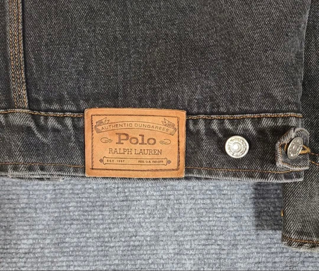 ラルフローレン　ブラックデニムジャケット