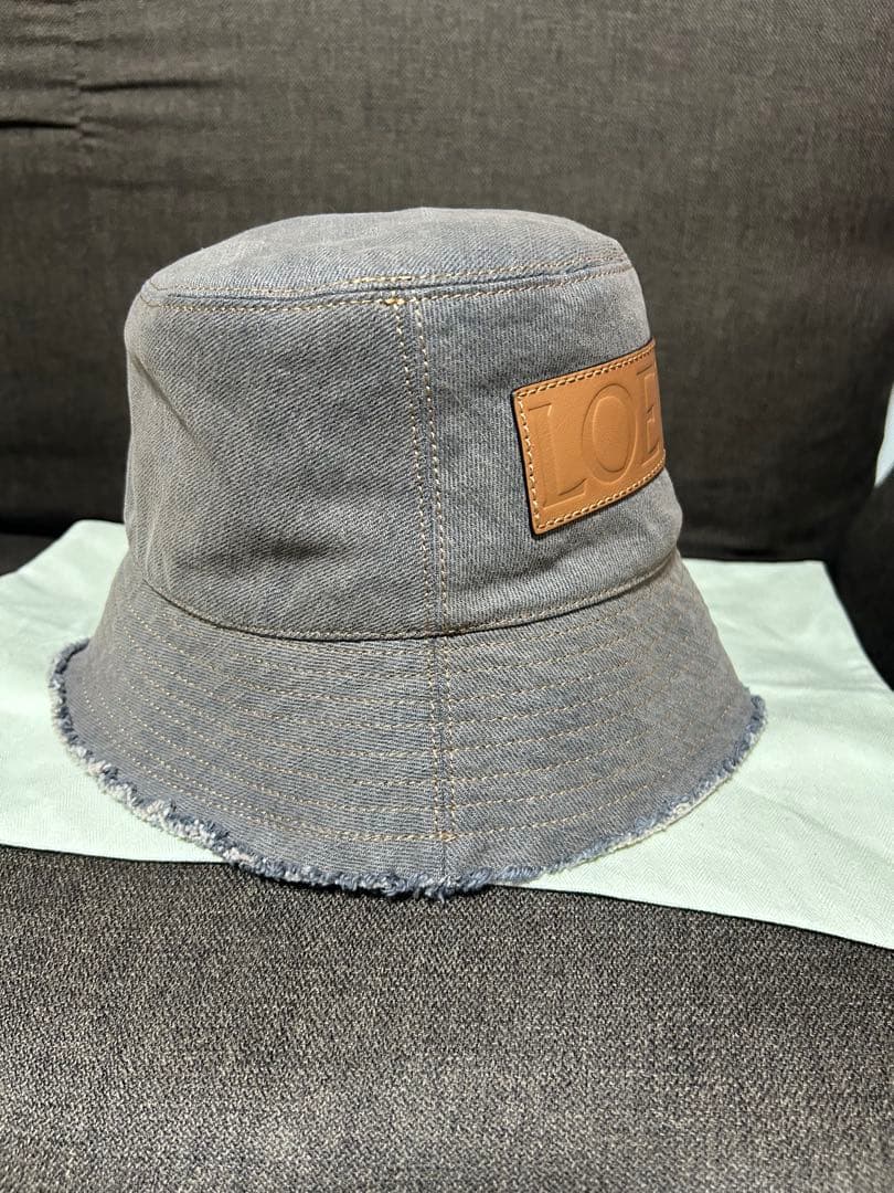 新品未使用『LOEWE』デニムハット　グレー