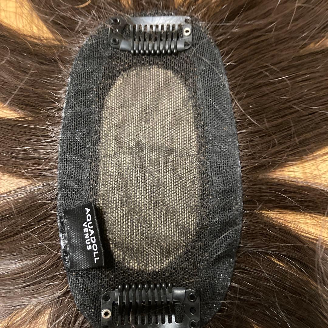 アクアドール部分ウィック人毛MIX 総手植え人毛MIXヘアピース シルクスキン