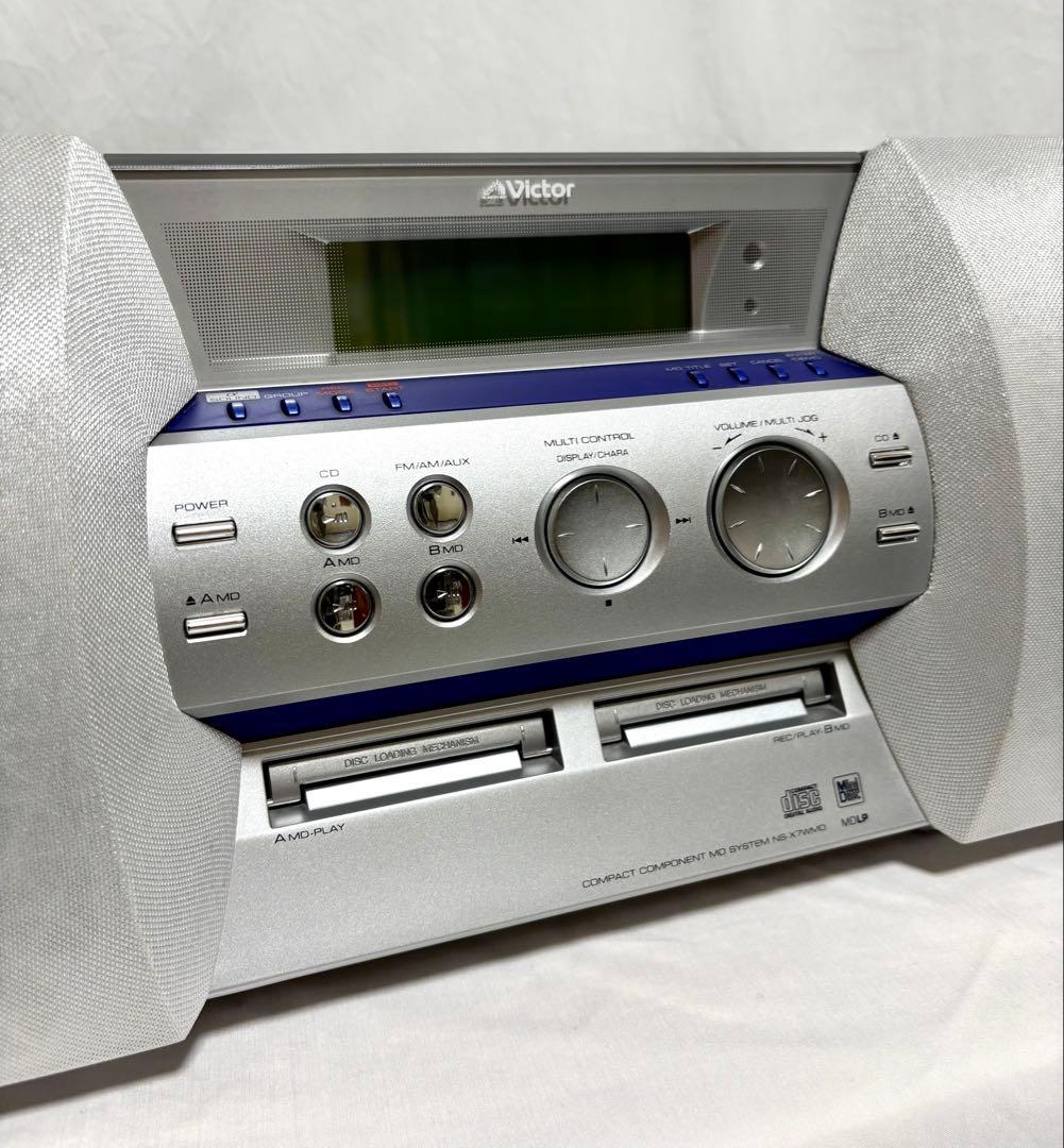 Victor CD/ダブルMDコンポ NS-X7WMD-S リモコン/アンテナ