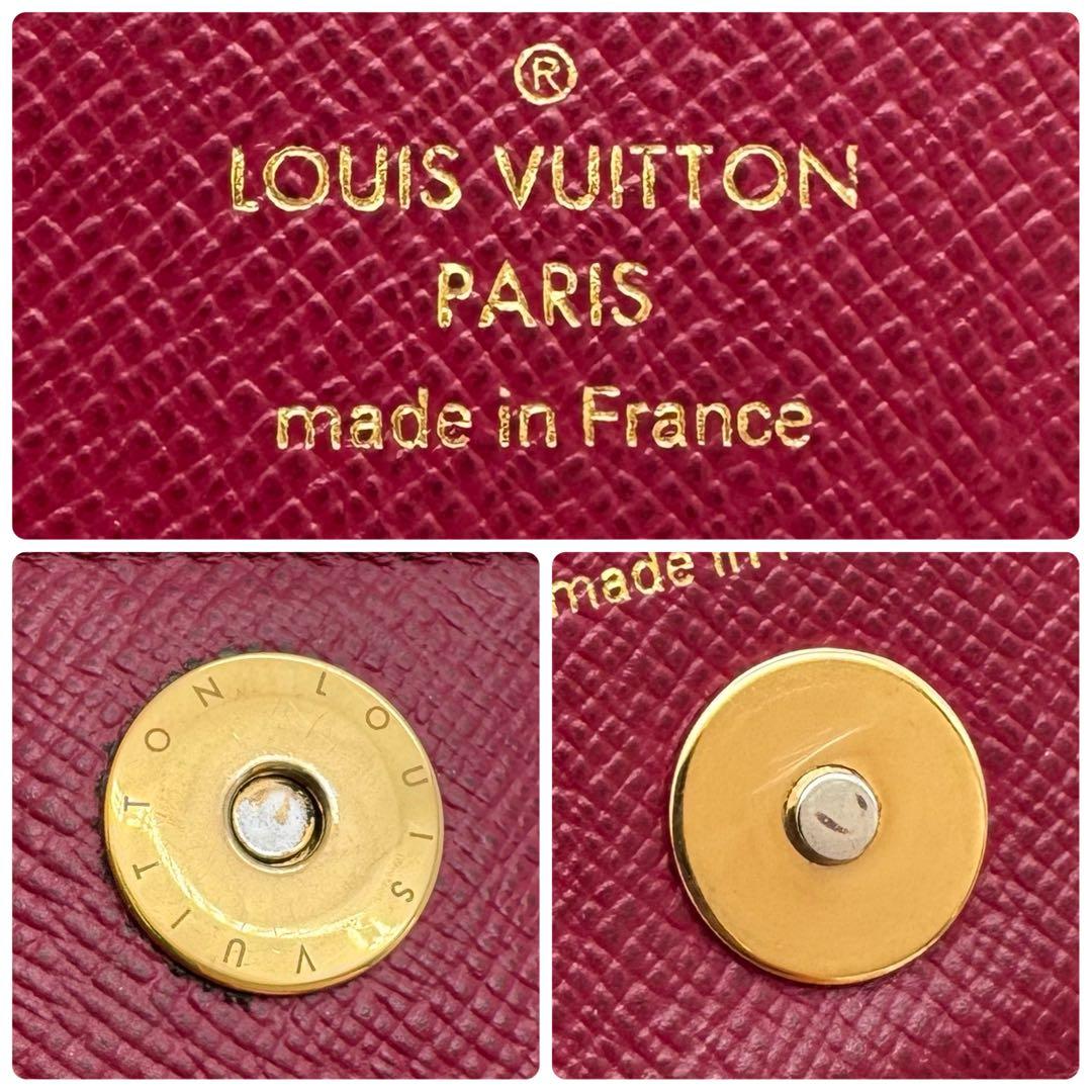 【極美品】ルイヴィトン　モノグラム　ポルトフォイユ・アデル　フューシャ　長財布