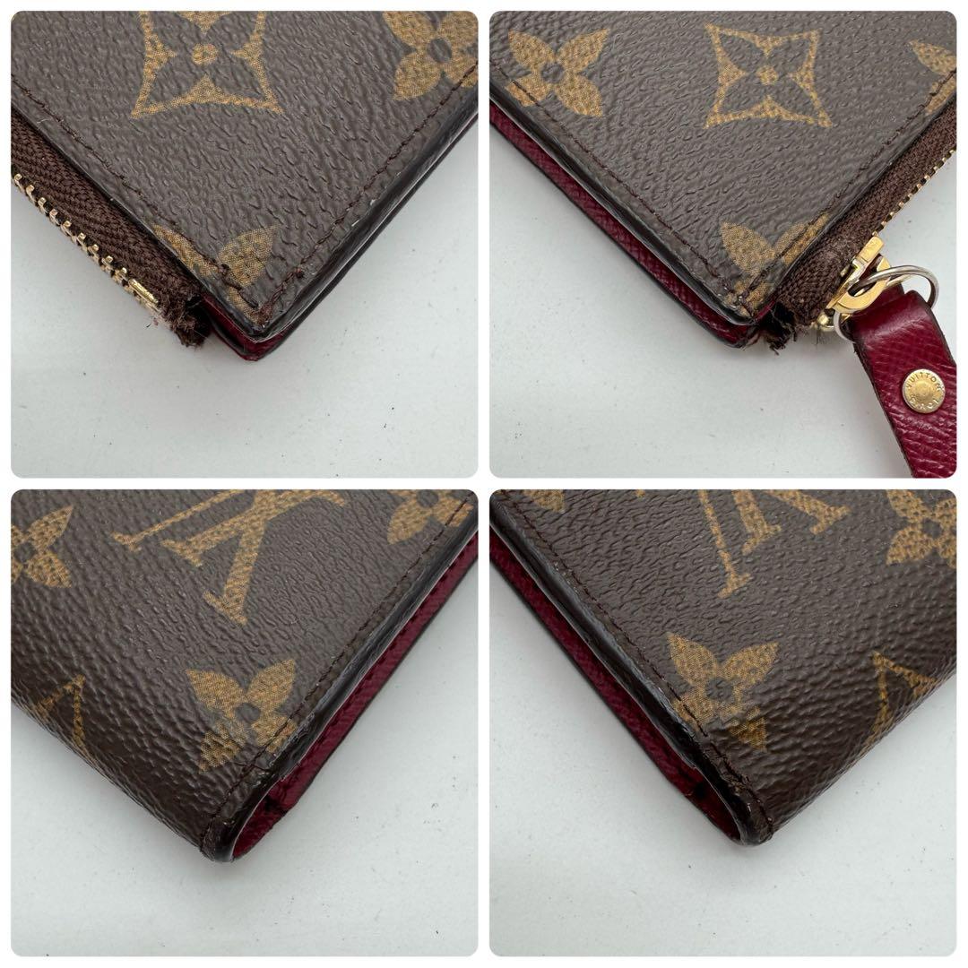【極美品】ルイヴィトン　モノグラム　ポルトフォイユ・アデル　フューシャ　長財布