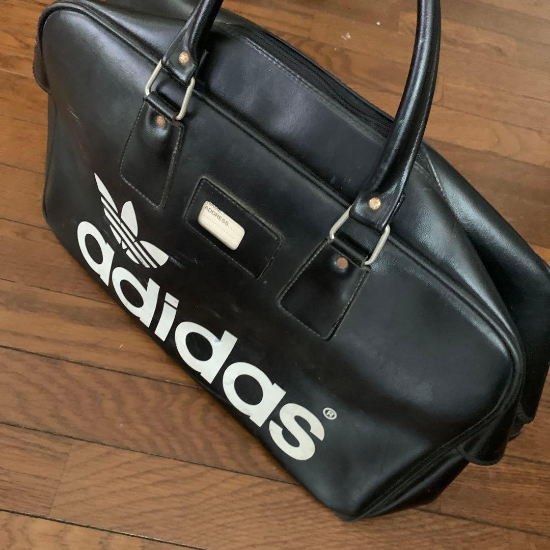 【激渋 vintage adidas ボストンバック ピーターブラック