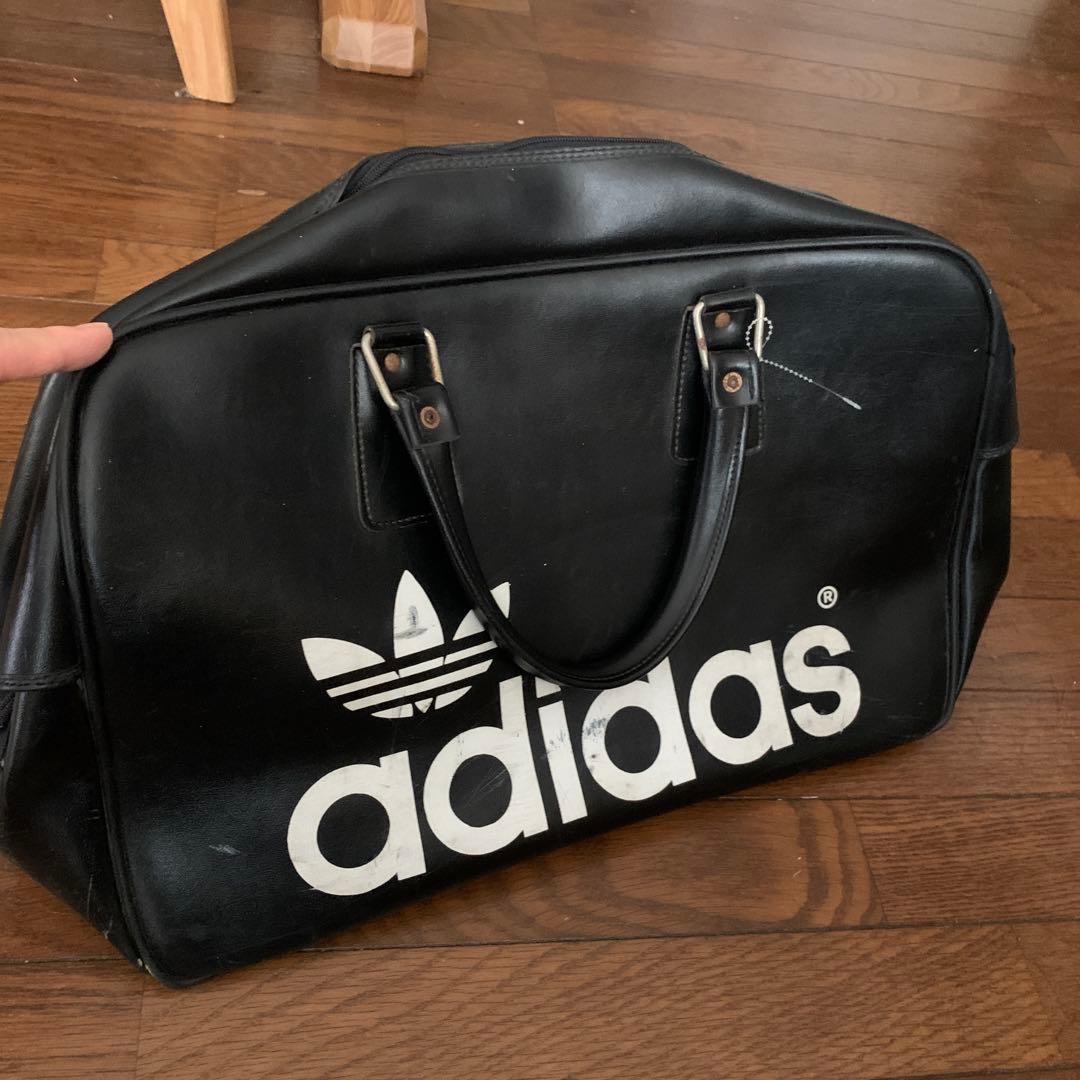 【激渋 vintage adidas ボストンバック ピーターブラック