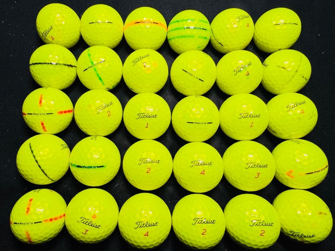 最新 タイトリストPRO V1X 2025年モデル 30個　　イエロー
