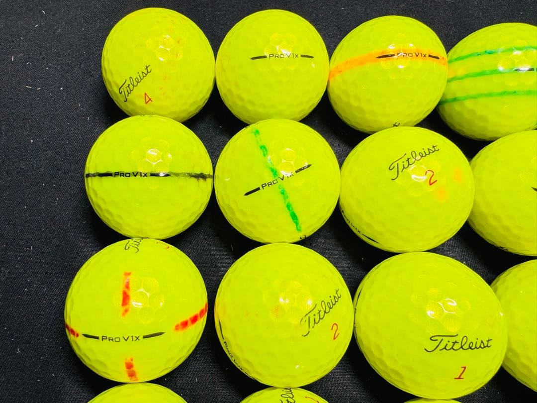 最新 タイトリストPRO V1X 2025年モデル 30個　　イエロー