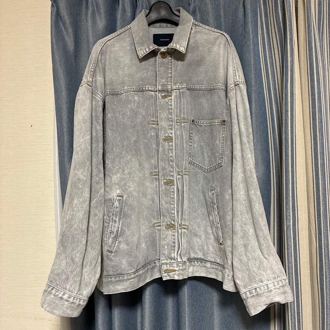 フレームワーク　エクストララージデニムジャケット　グレー