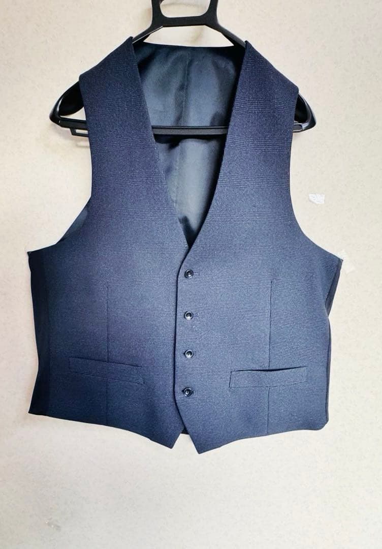 【極美品・完売色】スーツセレクト 4S 3ピース　高機能　スーツ AB5 通年可