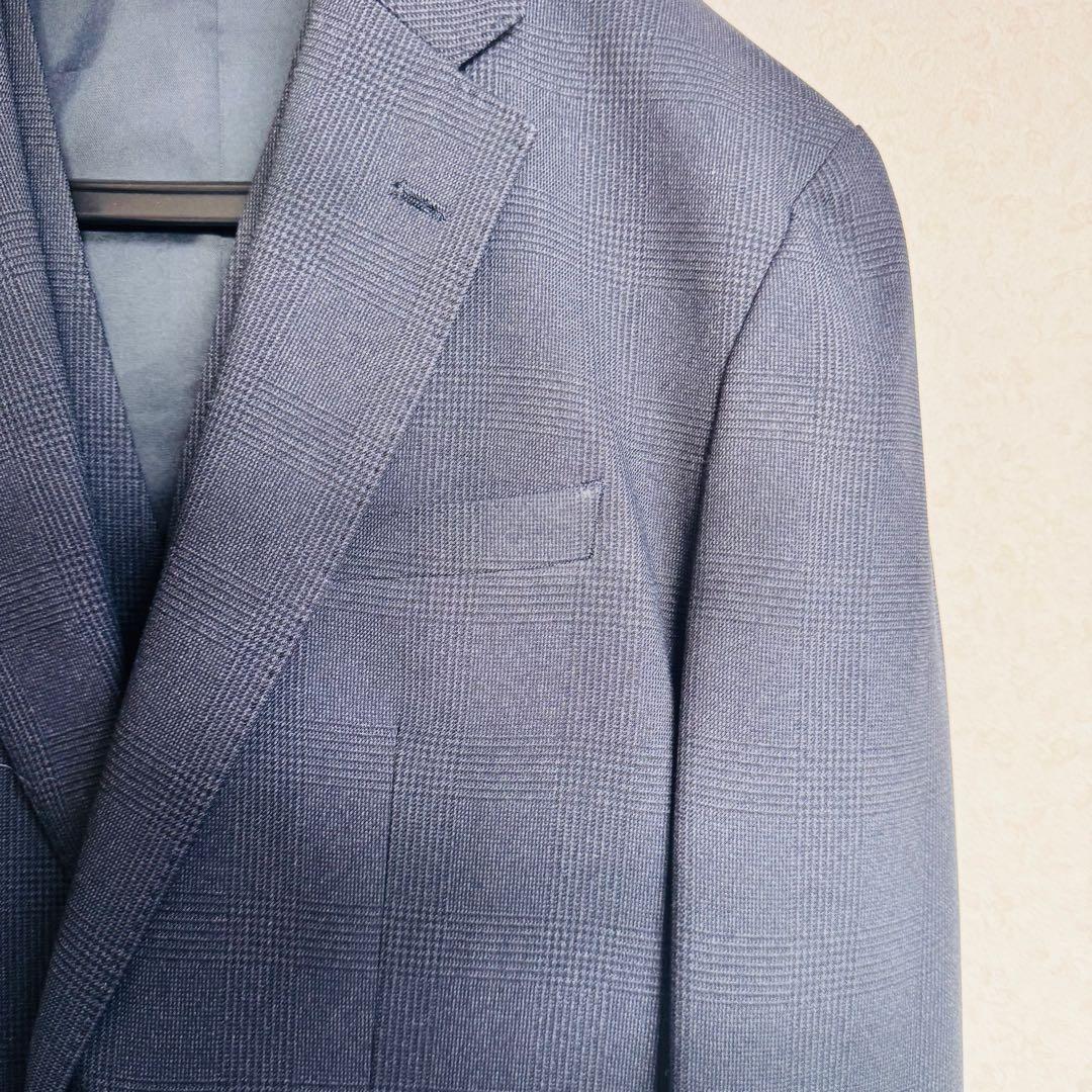 【極美品・完売色】スーツセレクト 4S 3ピース　高機能　スーツ AB5 通年可