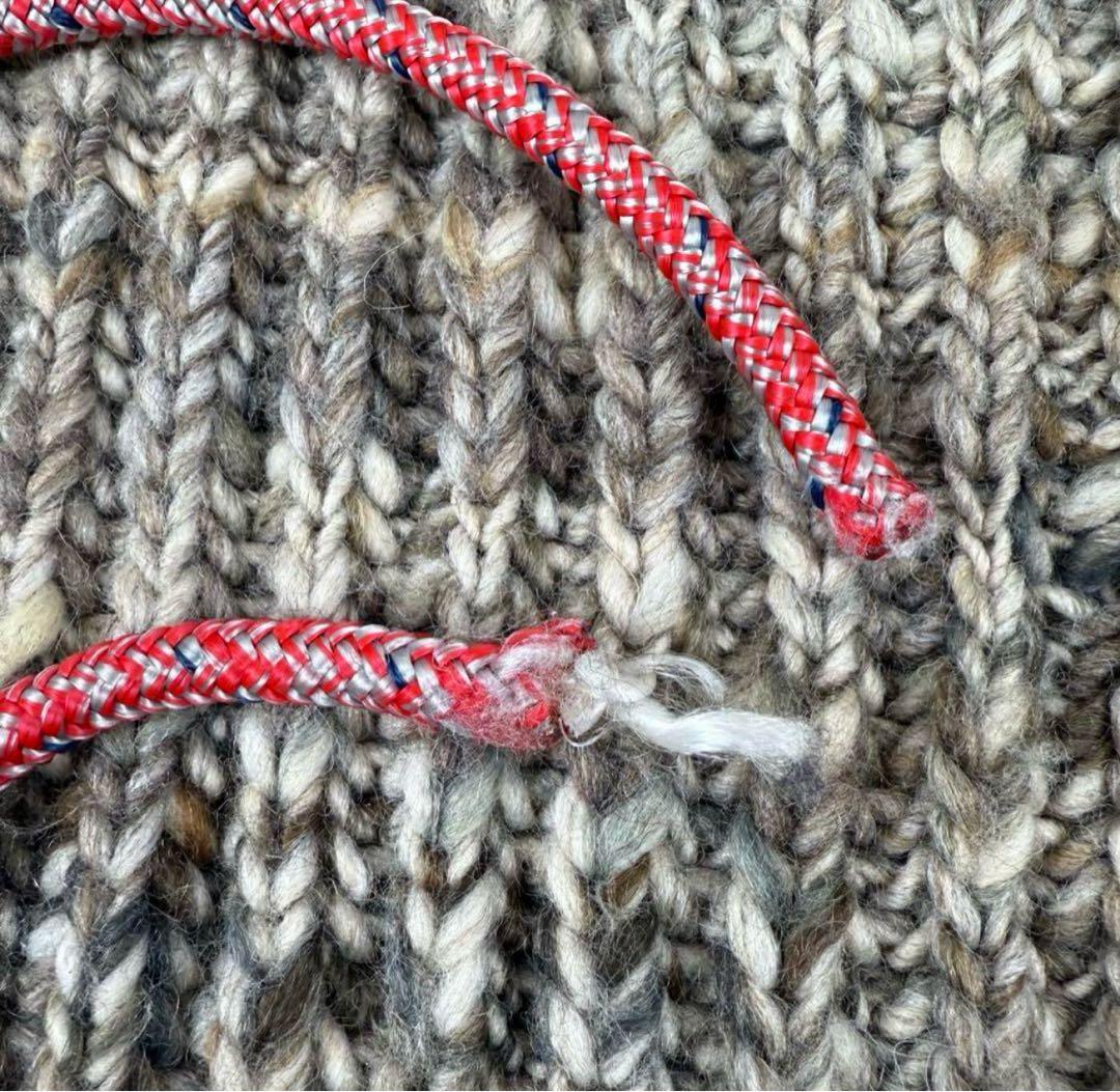 ARIES アリエス　ドローストリングコードニットセーター プルオーバーニット