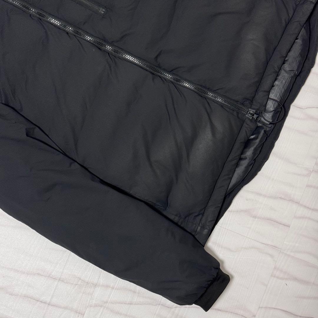 XL相当✨ カナダグース ロッジ フーディ ライトダウンジャケット 黒 フード