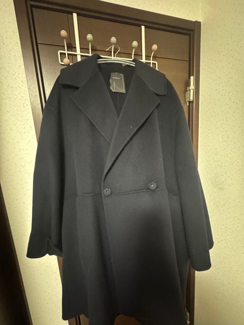 NOBLE ネイビー ダブルブレストコート
