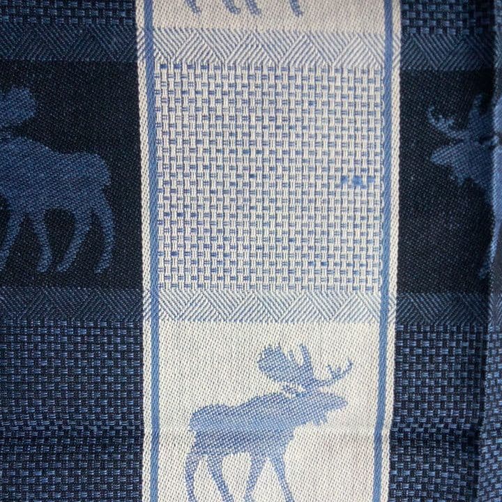 米倉斉加年 版画 額装と　スエーデン製のテーブルセンター