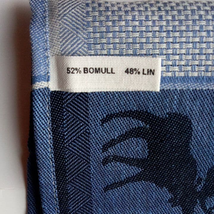 米倉斉加年 版画 額装と　スエーデン製のテーブルセンター