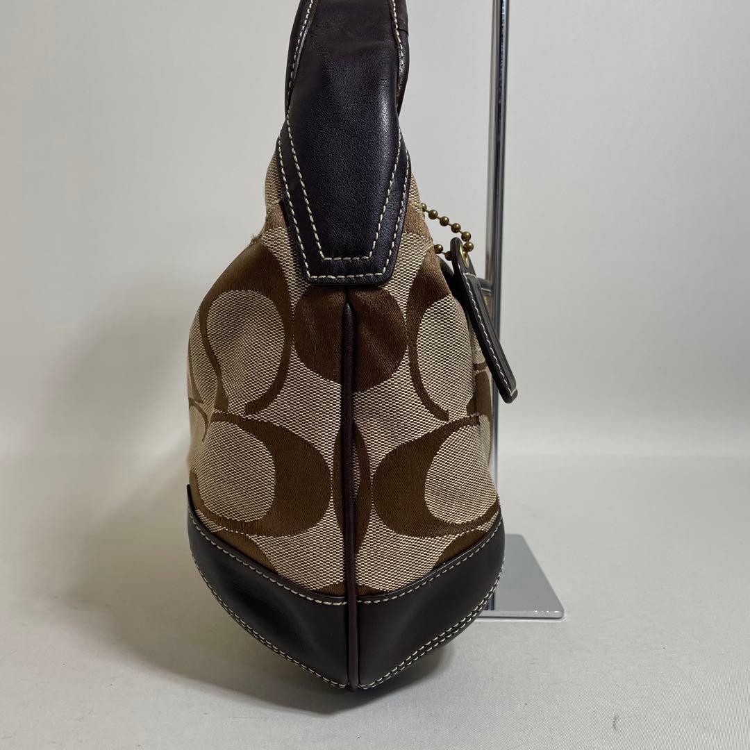 2511-305｜コーチ シグネチャー ハンドバッグ ダークブラウン