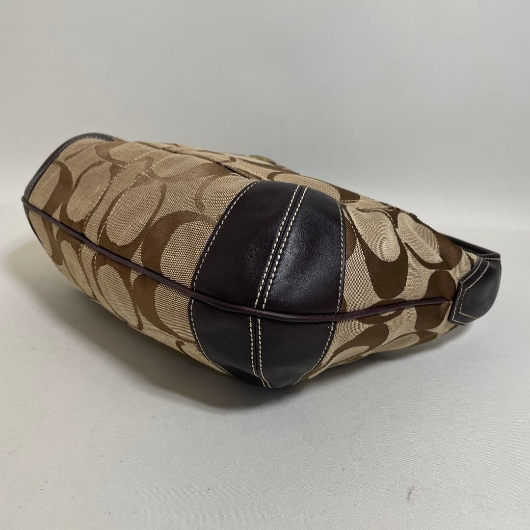 2511-305｜コーチ シグネチャー ハンドバッグ ダークブラウン