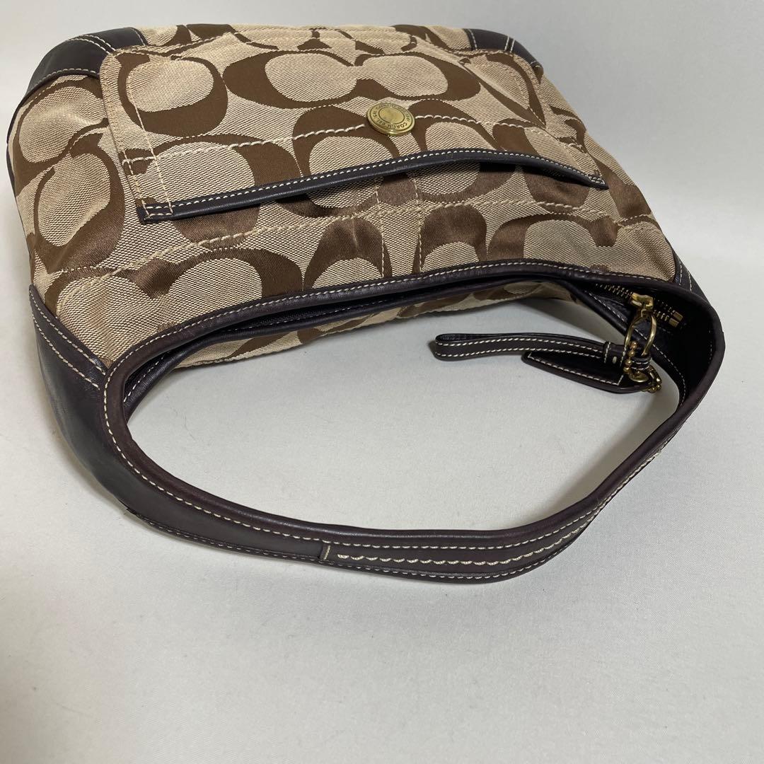 2511-305｜コーチ シグネチャー ハンドバッグ ダークブラウン