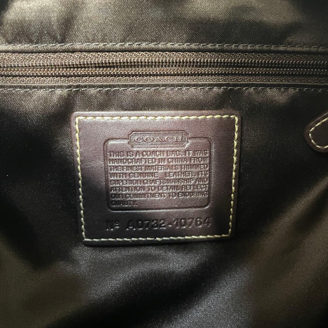 2511-305｜コーチ シグネチャー ハンドバッグ ダークブラウン