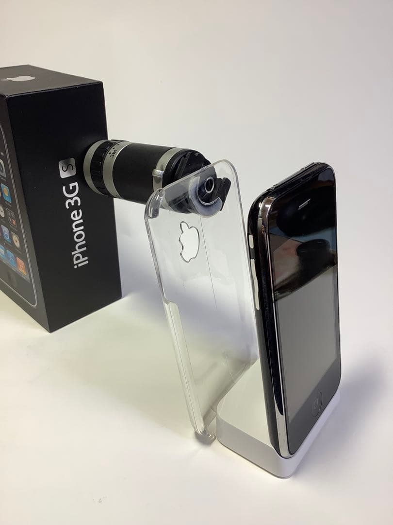 Apple iPhone3GS黒16GB今では貴重なフルセット（望遠セット付き）