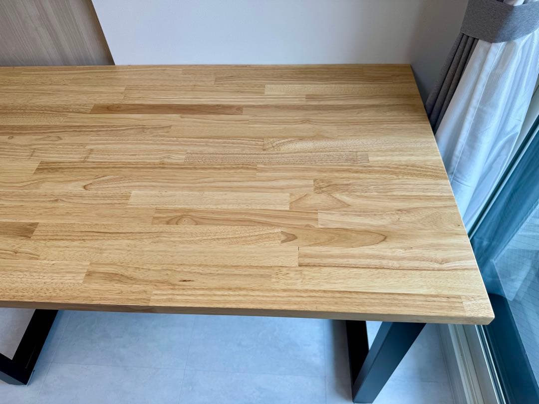 【KANADEMONO】THE TABLE/ラバーウッド ナチュラル