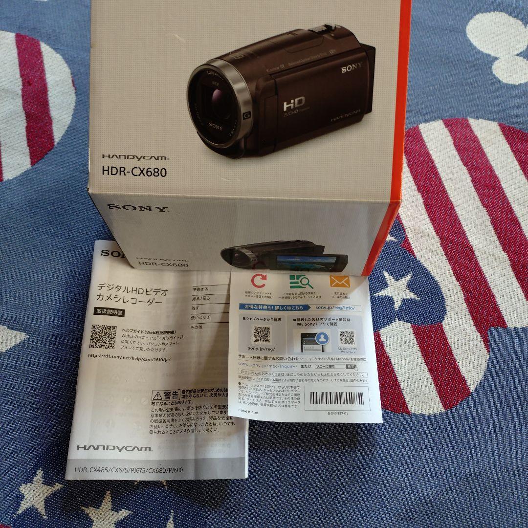（ほぼ未使用品）SONY HDR-CX680 ハンディカム