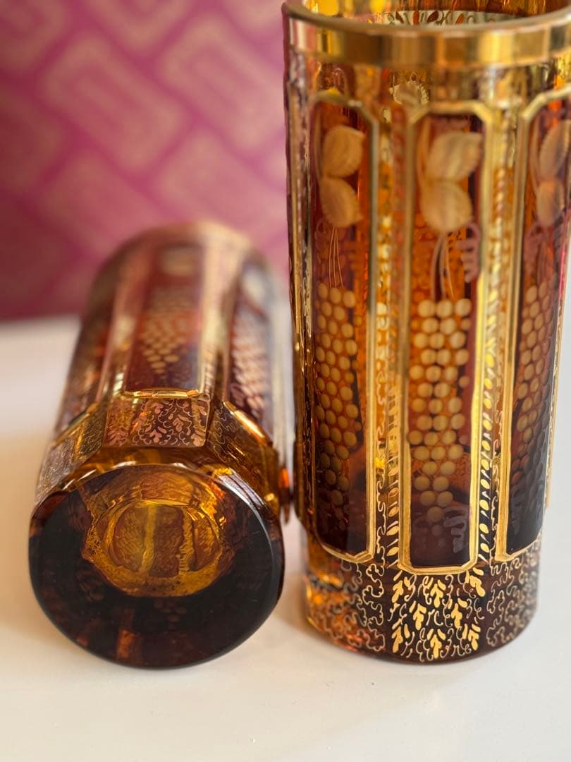 ボヘミアンクリスタル　エーゲルマン　 グラス2個セット