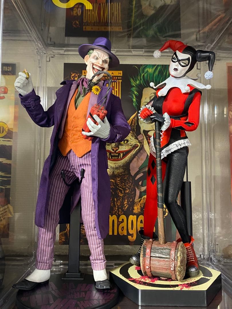 サイドショウ　1/6 バットマン　ジョーカー　ハーレイクイン