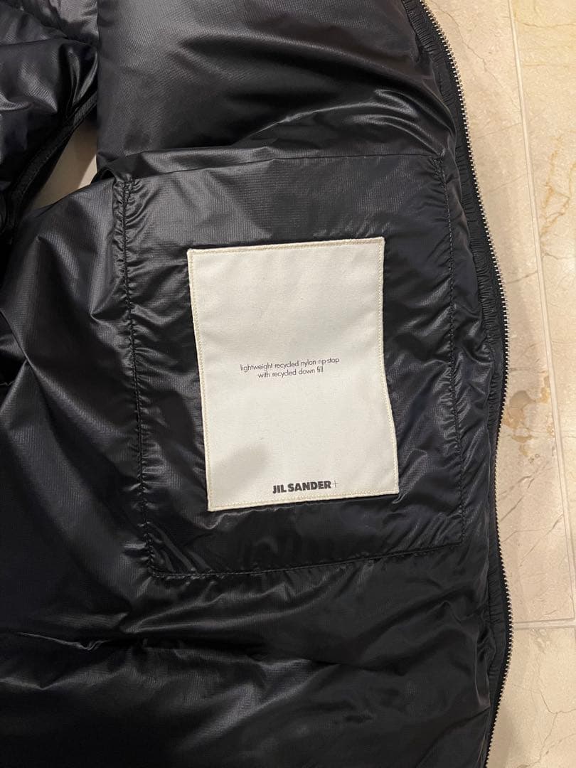 JIL SANDER+ ブラック ダウンベスト Mサイズ