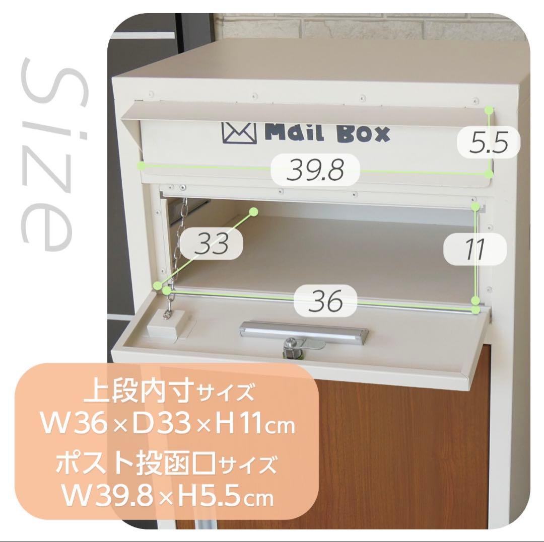 宅配ボックス ネコラクボックス ブラック&グレー 送料込み！