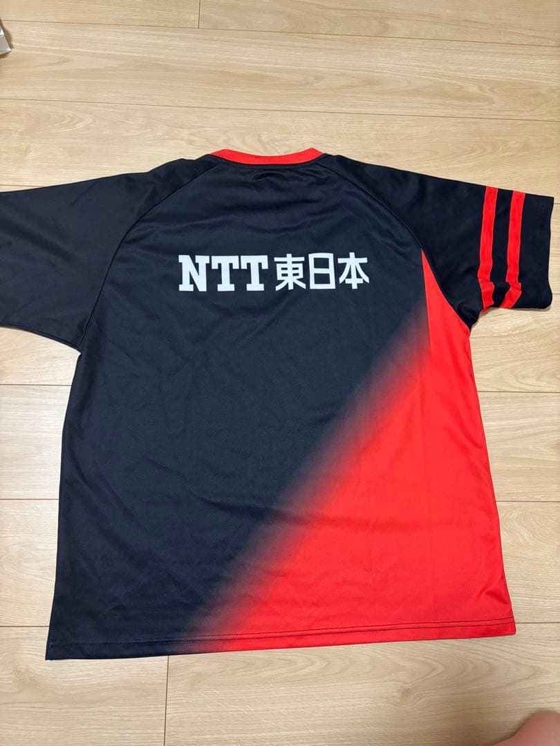 YONEX バドミントン シャツ 黒 赤　NTT