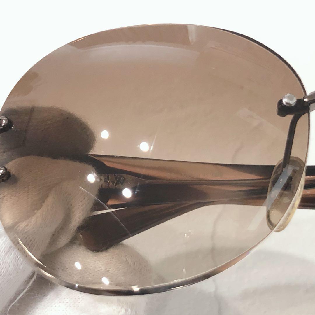 ☆美品☆ CELINE サングラス ブラウン 縁無し ケース 1439G