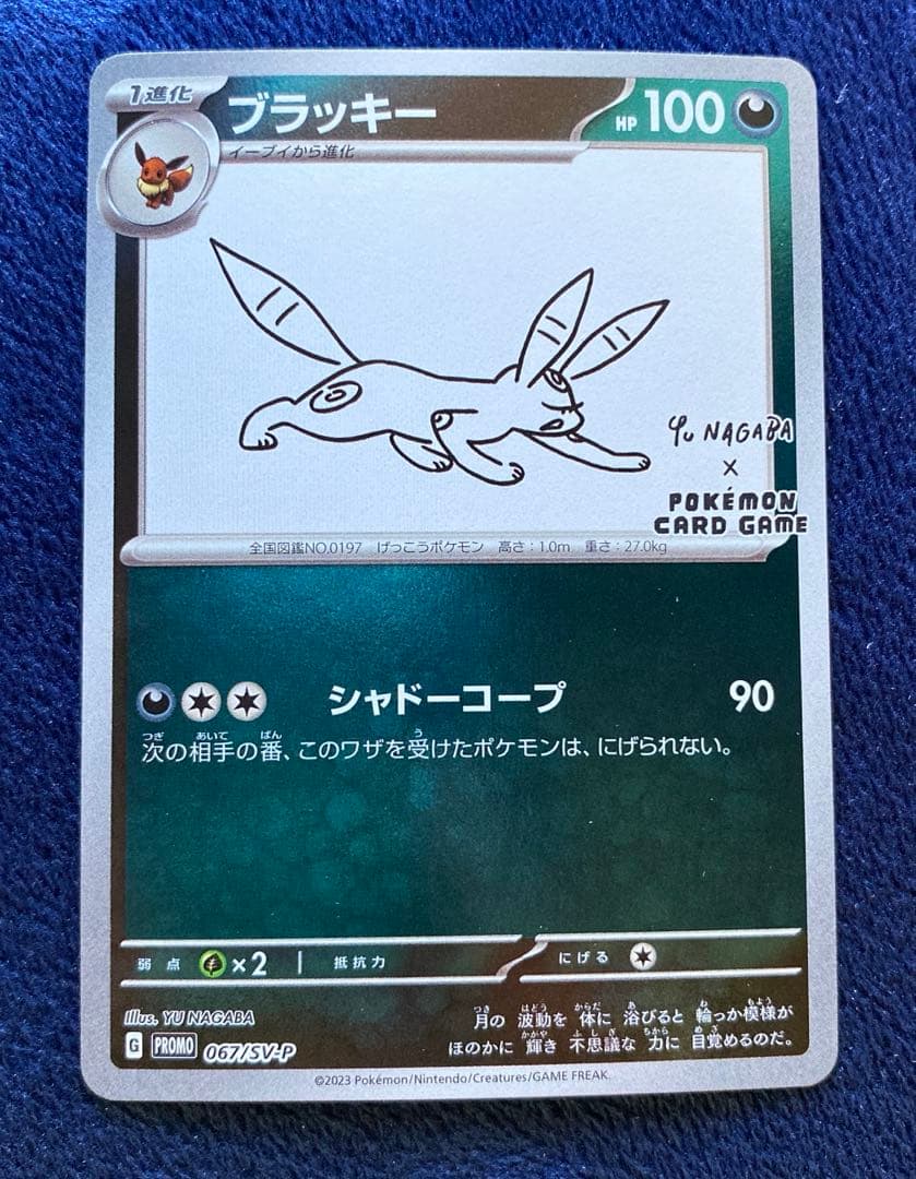 ポケモンカード　Yu NAGABA 長場雄　ブラッキー