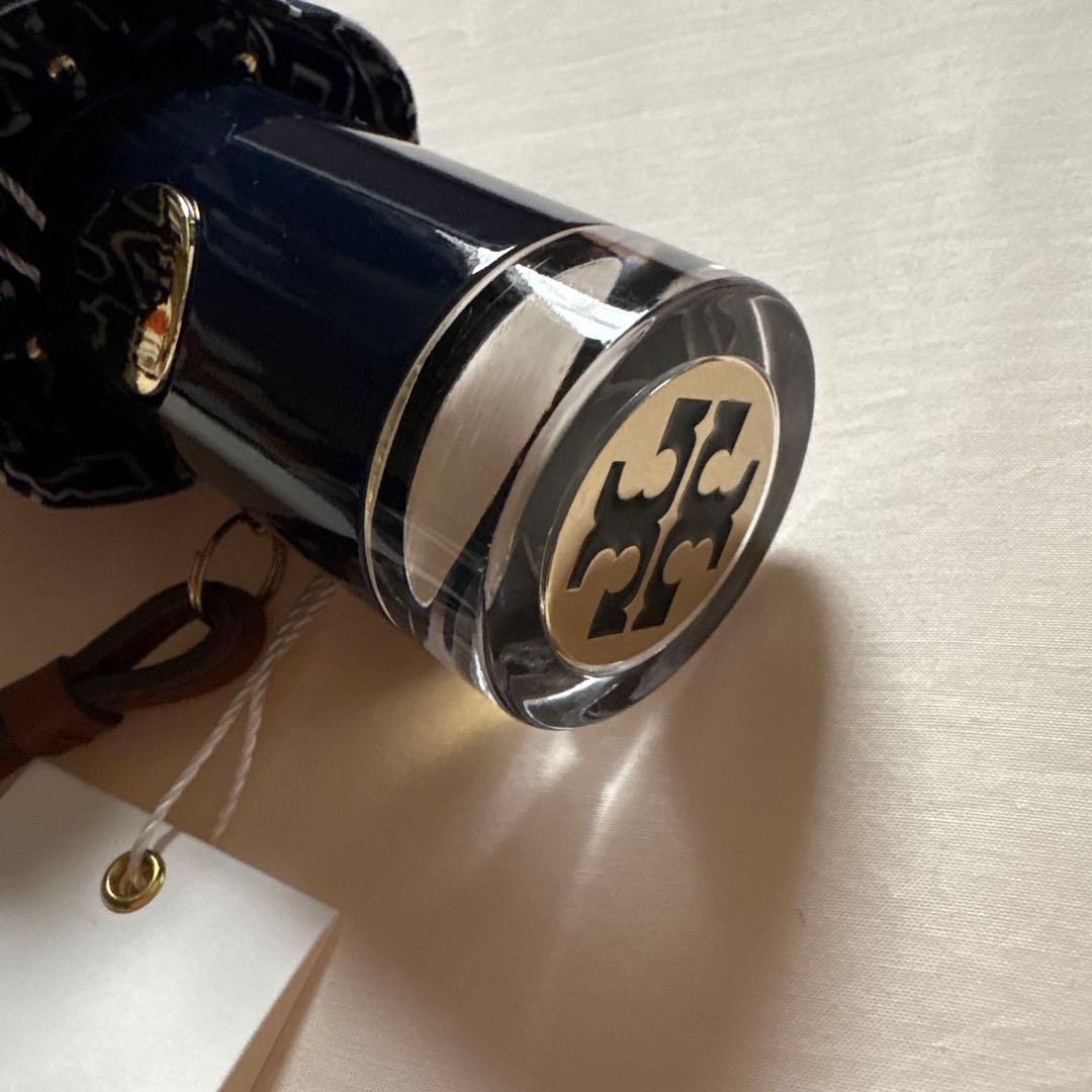 Tory Burch 折りたたみ傘 ネイビー/ホワイト