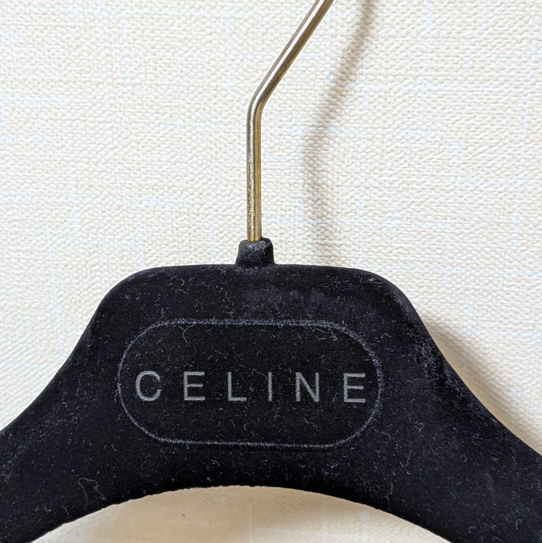 CELINE マカダム柄 Pコート 36 ハンガー付