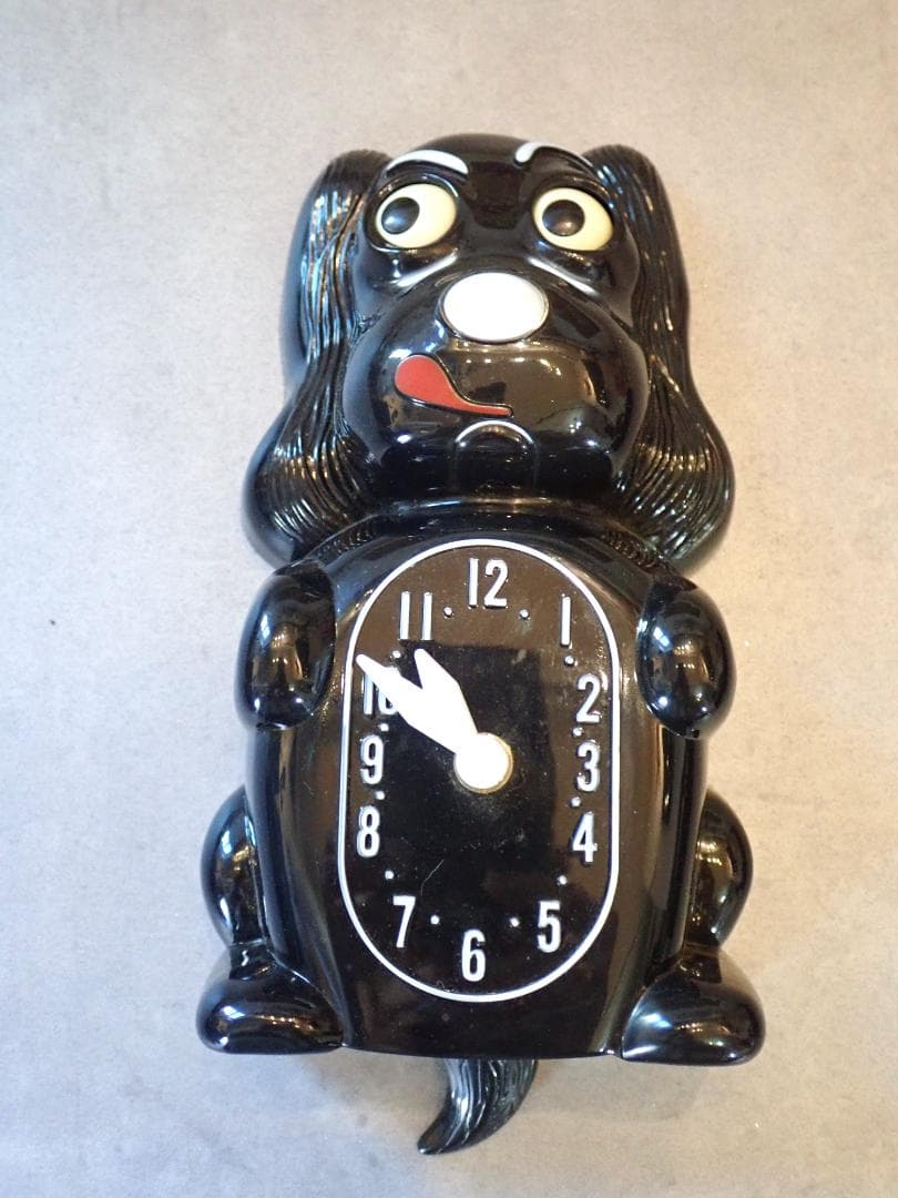 kit cat clock ビンテージ壁掛け時計(ジャンク品)キャット&ドック