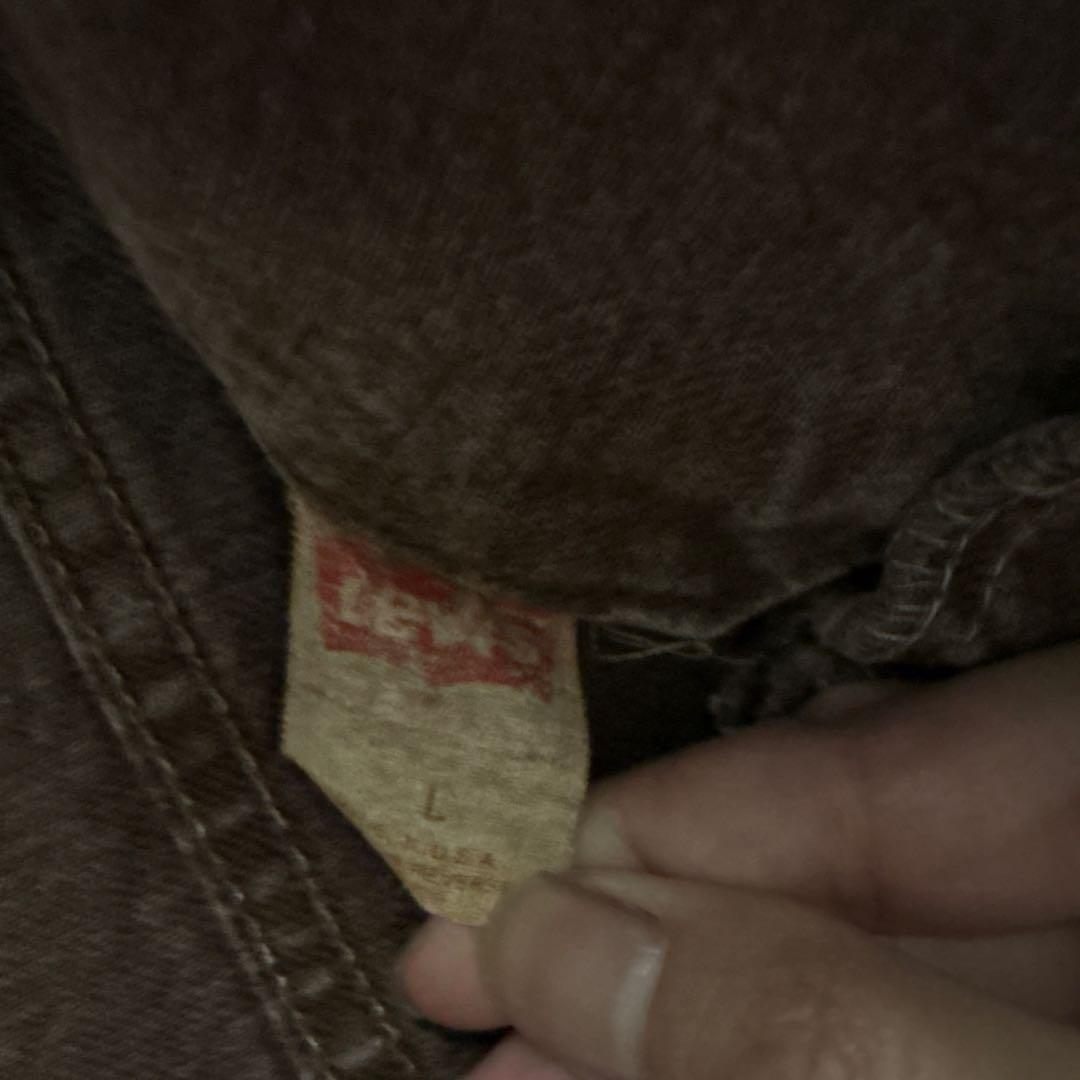 た*ん様 levi's 70507 後染め　ブラウン　made in usa