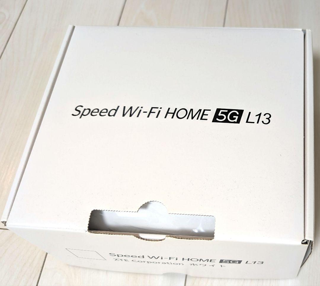 Speed Wi-Fi  5G L13 本体（通信ケーブル付）