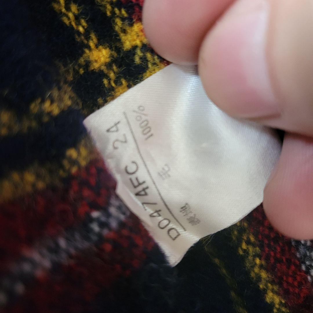 Papas /メルトンウール ダブルフェイス ダッフルコート ネイビー ミドル丈