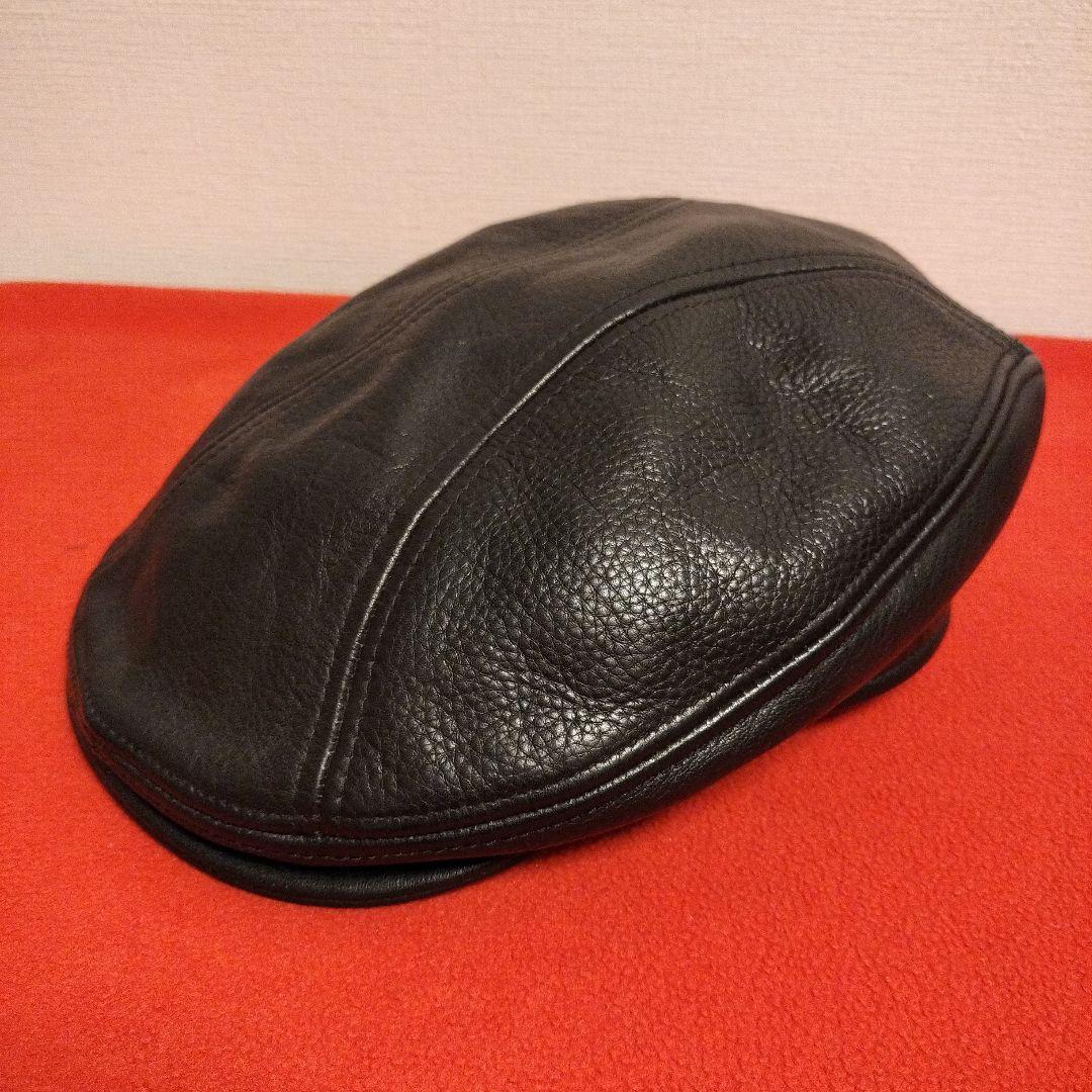 NEW YORK HAT レザーハンチング LAMBA 1900 BLACK