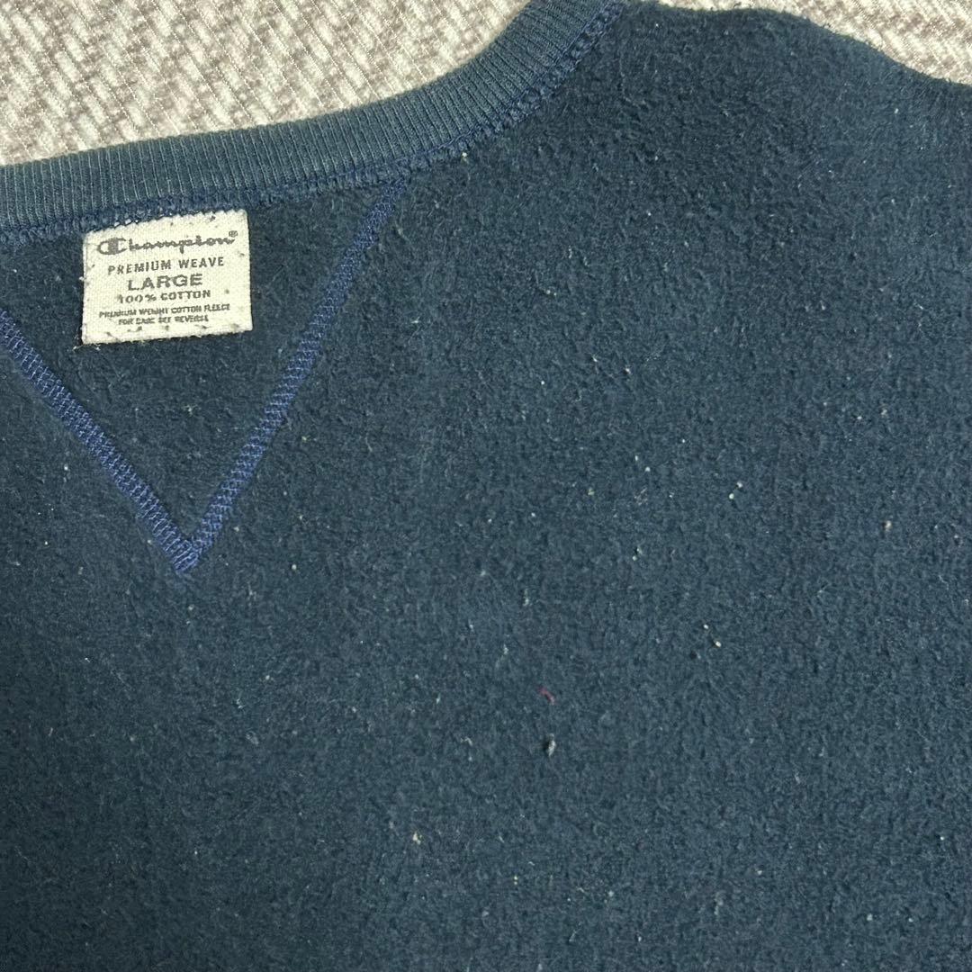【希少】90sChampion ネイビー スウェット 日本製 両V