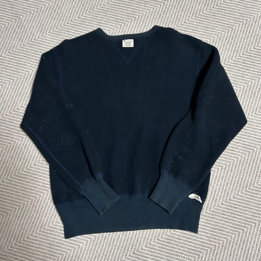 【希少】90sChampion ネイビー スウェット 日本製 両V