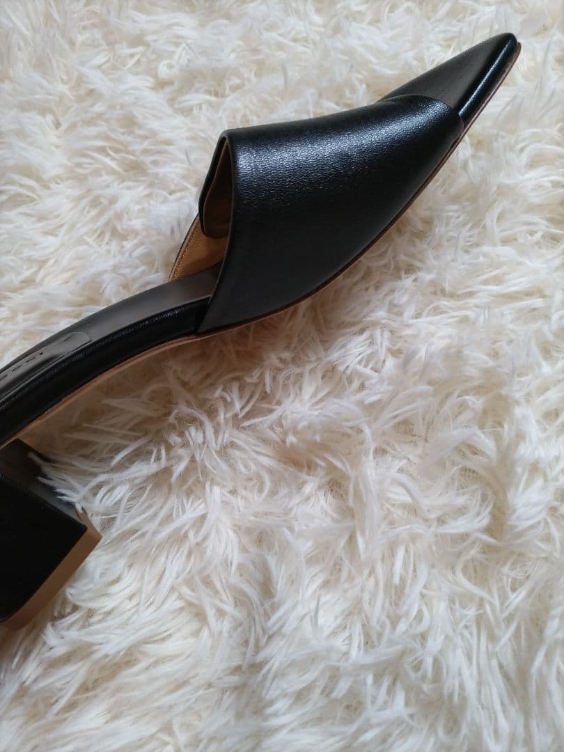 【美品】39 ファビオルスコーニ ミュール サンダル ブラック 24cm