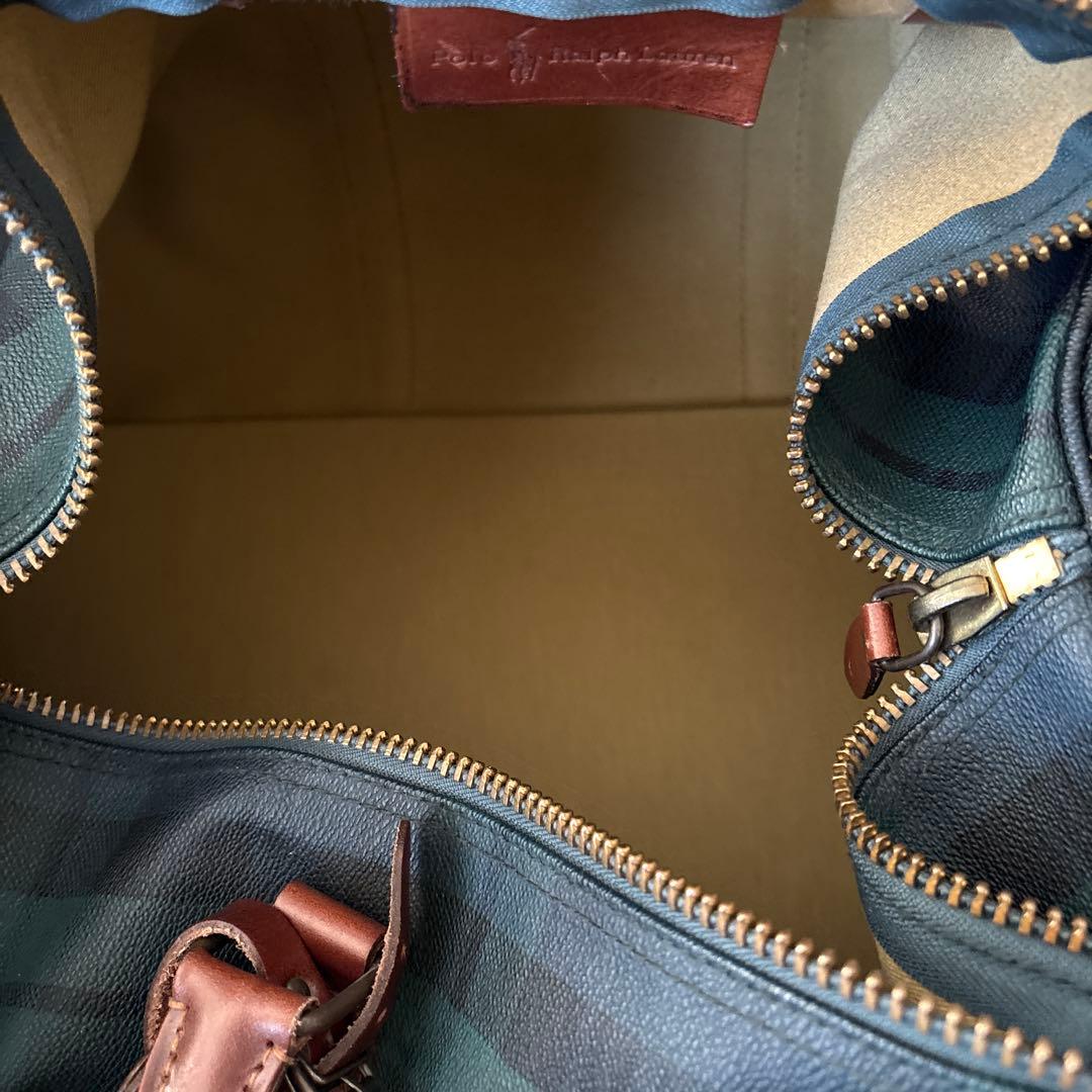 美品✨ラルフローレン ブラックウォッチ　2way ボストンバッグ　付属品 大きめ